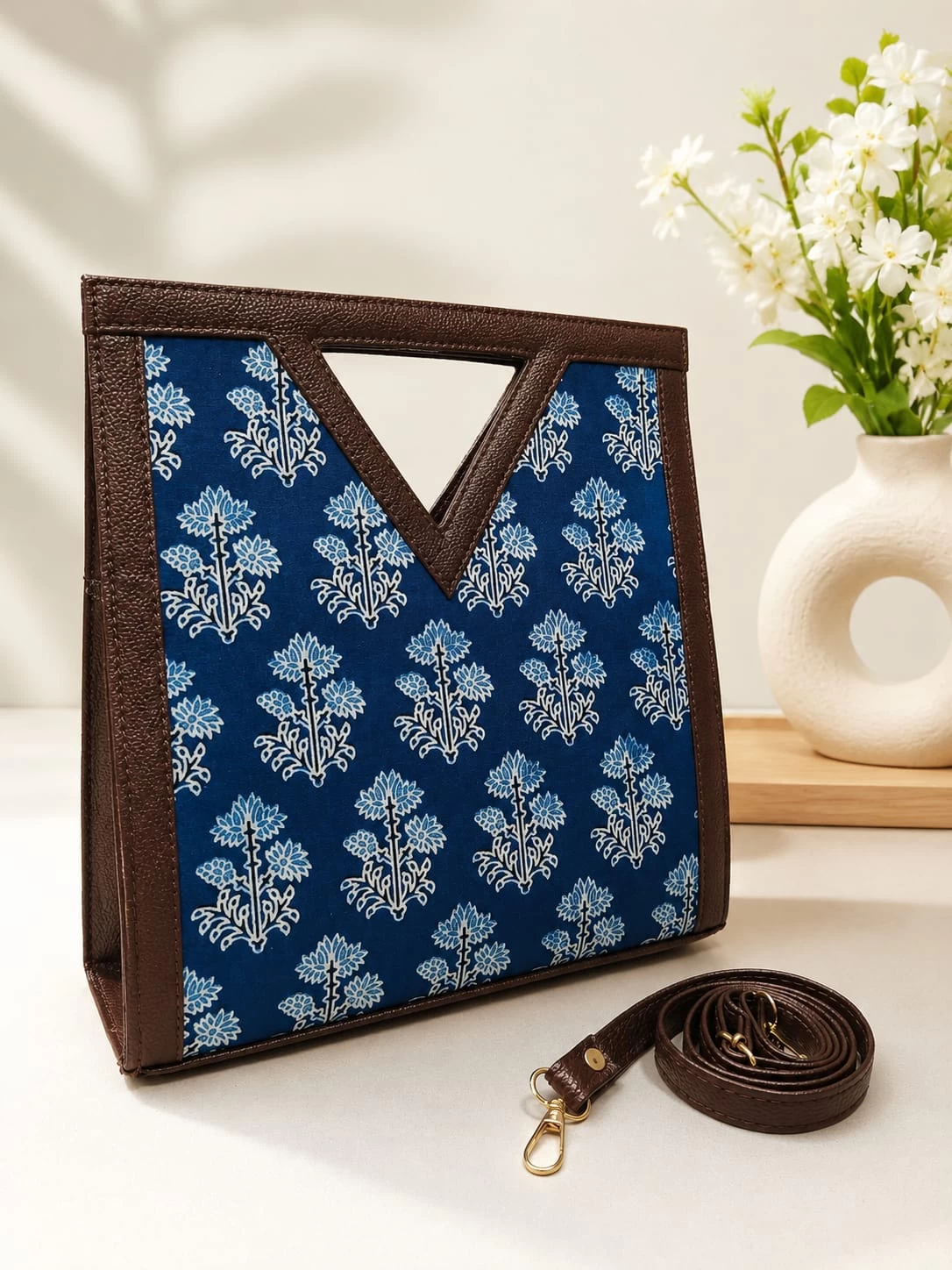 Blue Floral Kitkat Bag
