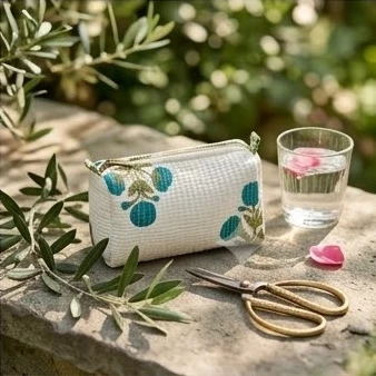 botanical print Pouch Set