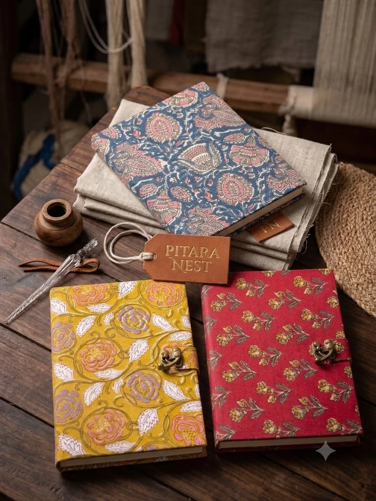 Handmade Fabric Journals & Diaries