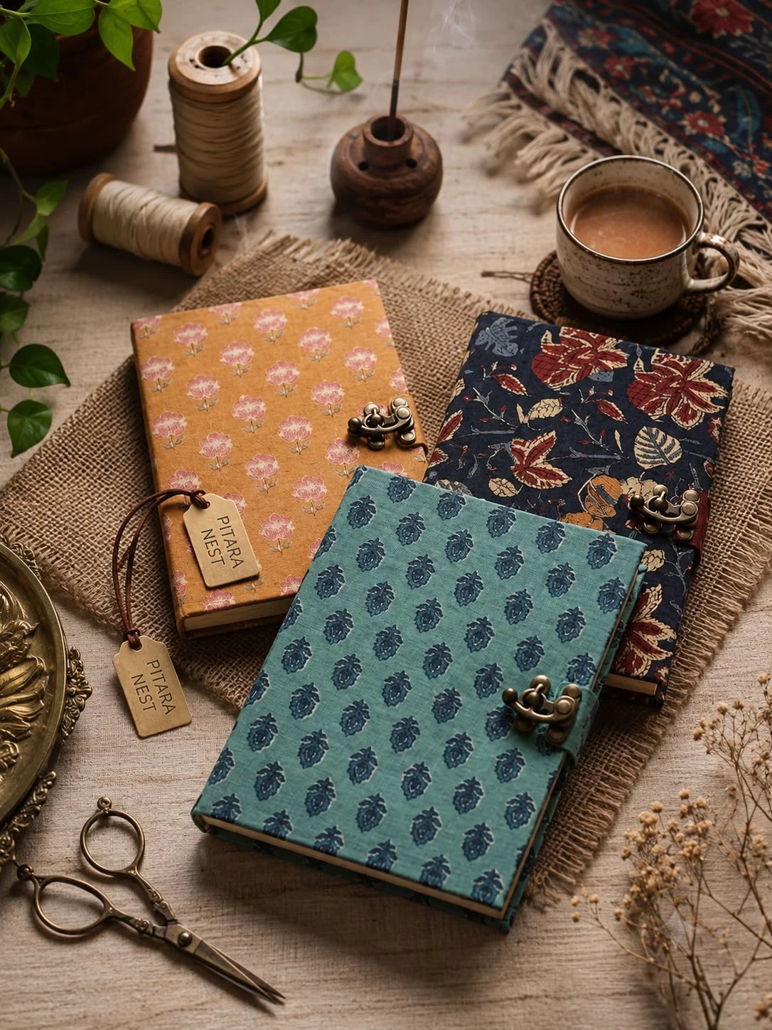 Handmade Fabric Journals & Diaries
