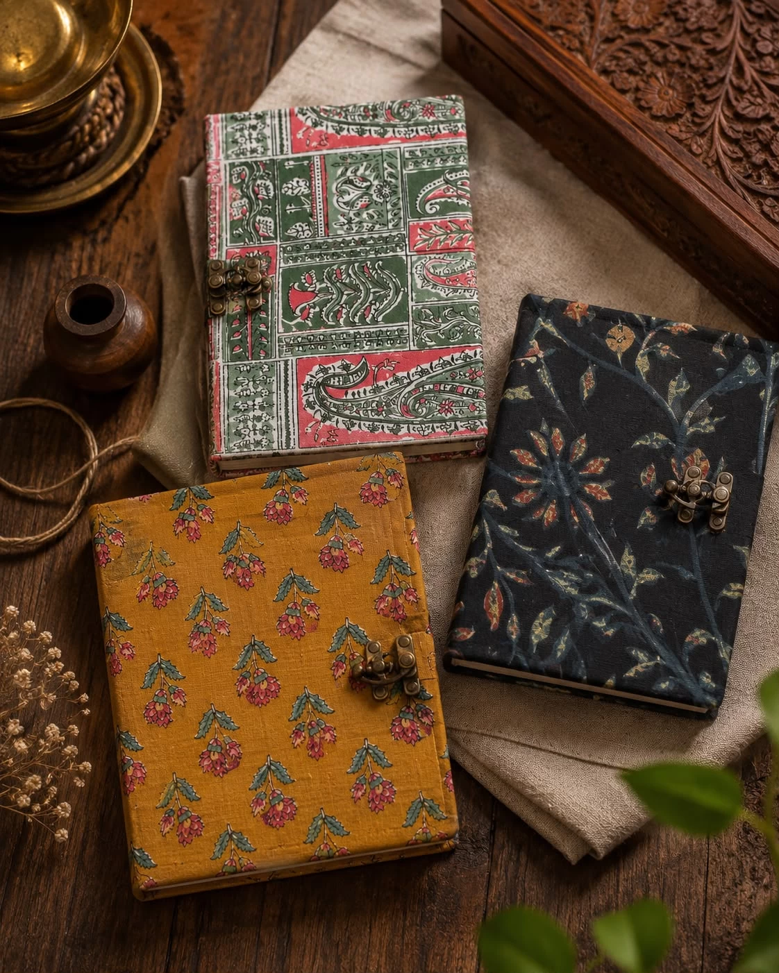 Handmade Fabric Journals & Diaries