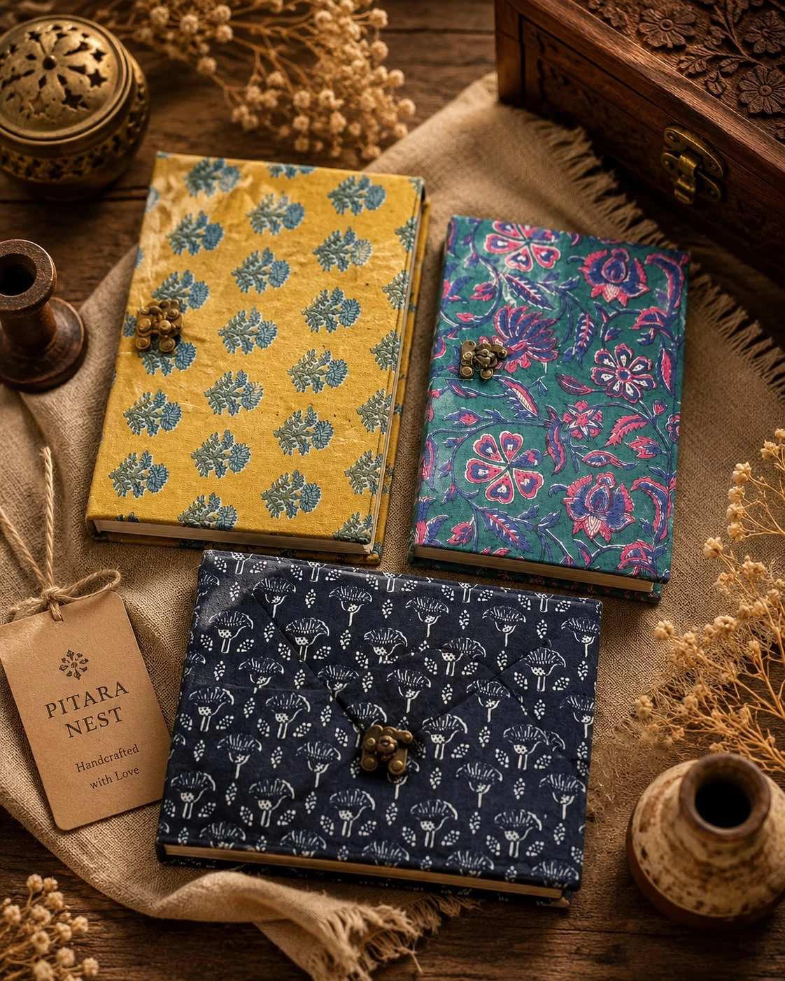 Handmade Fabric Journals Collection